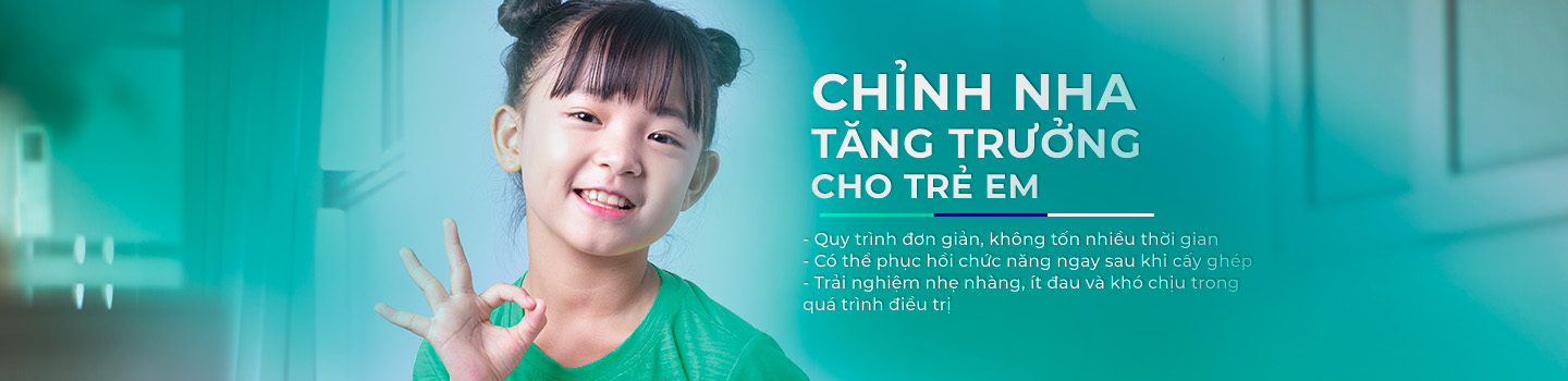 Chỉnh nha tăng trưởng cho trẻ em