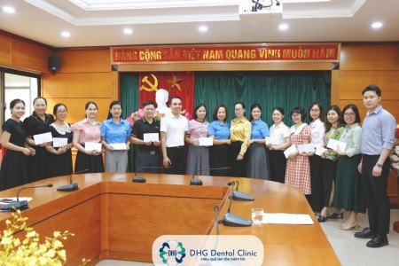 DHG Dental: Chăm sóc răng miệng miễn phí cho 100% cán bộ, đoàn viên trên địa bàn Hà Đông