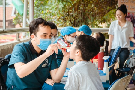 Hành trình “Vì nụ cười Việt Nam” của Nha khoa DHG tại Trường Tiểu học Trần Phú ngày 27/3/2025